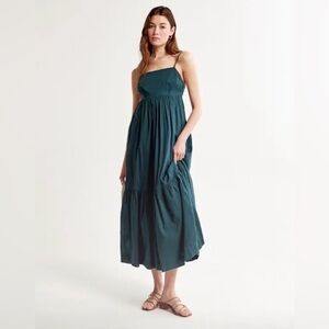 Abercrombie Low Back Tiered Maxi Dress